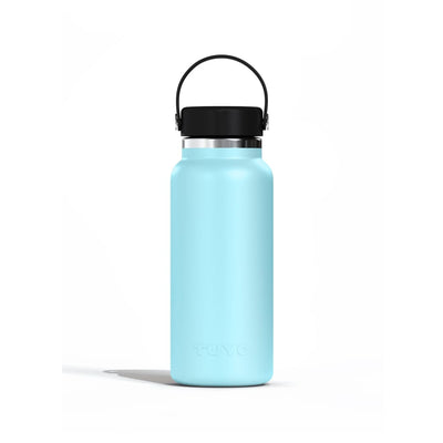 Garrafa Térmica Tuyo 1000 ml Azul bebê, vista frontal com tampa fechada, foto 72 de 92