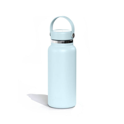 Garrafa Térmica Tuyo 1000 ml Azul Névoa, vista frontal com tampa fechada, foto 43 de 92