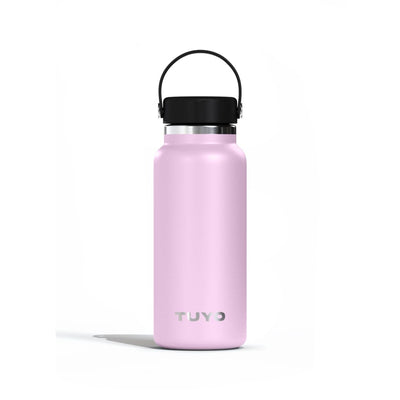 Garrafa Térmica Tuyo 1000 ml Lilás, vista frontal com tampa fechada