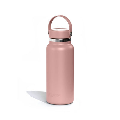 Garrafa Térmica Tuyo 1000 ml Rosa Taupe, vista frontal com tampa fechada, foto 3 de 92