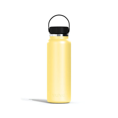 Garrafa Térmica Tuyo 1200 ml Amarelo Manteiga, vista frontal com tampa fechada, foto 62 de 92