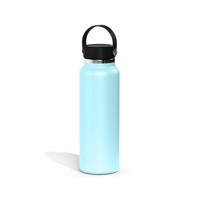 Garrafa Térmica Tuyo 1200 ml Azul bebê, vista frontal com tampa fechada, foto 73 de 92