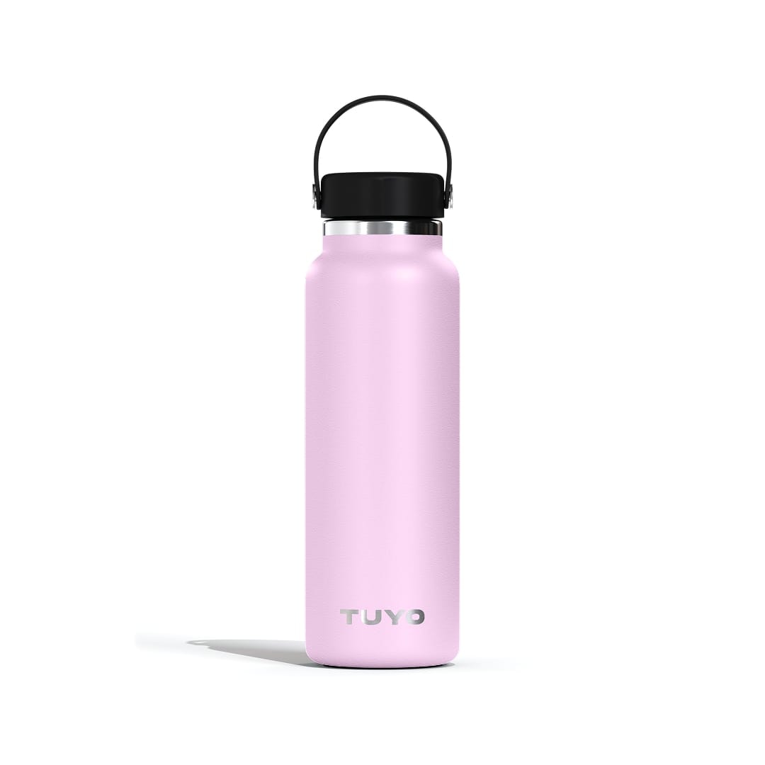 Garrafa Térmica Tuyo 1200 ml Lilás, vista frontal com tampa fechada