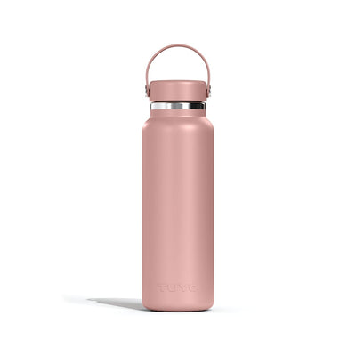 Garrafa Térmica Tuyo 1200 ml Rosa Taupe, vista frontal com tampa fechada, foto 7 de 92