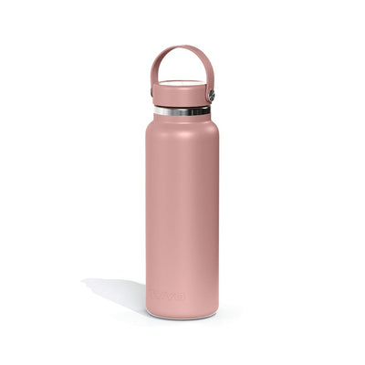Garrafa Térmica Tuyo 1200 ml Rosa Taupe, vista frontal com tampa fechada, foto 8 de 92