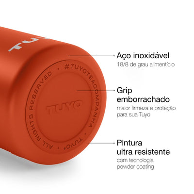Garrafa Térmica Tuyo 1200 ml Terracota, infográfico com as características, foto 5 de 92