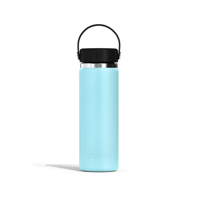 Garrafa Térmica Tuyo 600 ml Azul bebê, vista frontal com tampa fechada, foto 67 de 87