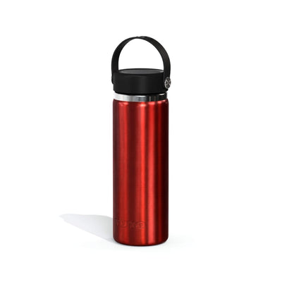 Garrafa Térmica Tuyo 600 ml Ferrugem Metálico, vista frontal com tampa fechada, foto 83 de 87