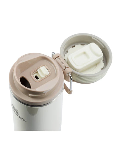 Garrafa térmica Twist Flip Stanley 354ml na cor Cream Gloss