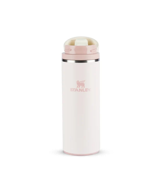 Garrafa térmica Twist Flip Stanley 354ml na cor Rose Quartz