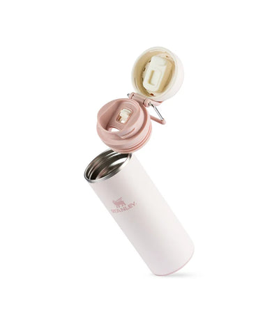 Garrafa térmica Twist Flip Stanley 354ml na cor Rose Quartz