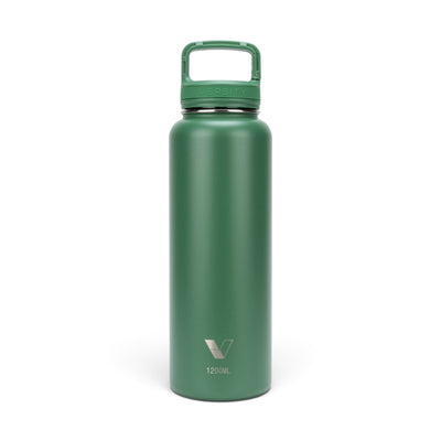 Garrafa Térmica Versity ColdKeeper 1200 ml Verde, vista frontal com tampa fechada