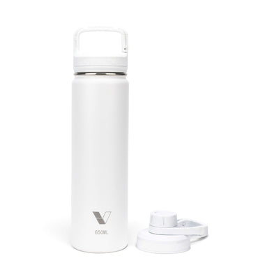 Garrafa Térmica Versity ColdKeeper 650ml na cor Branca
