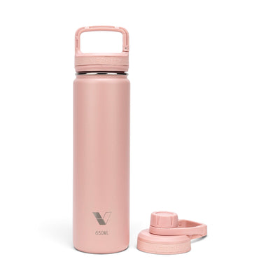 Garrafa Térmica Versity ColdKeeper 650 ml Rose, kit com os itens juntos