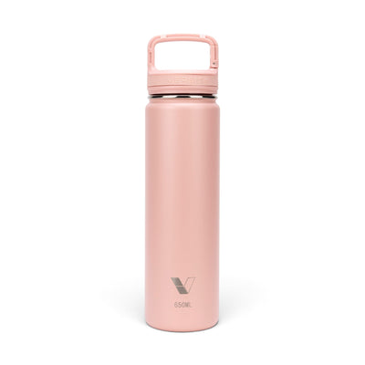Garrafa Térmica Versity ColdKeeper 650 ml Rose, vista frontal com tampa fechada