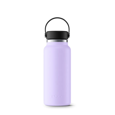 Garrafa Térmica Tuyo - 1000ml em inox, roxa, mantém líquidos quentes por 12h e frios por 24h, ideal para hidratação diária com estilo.
