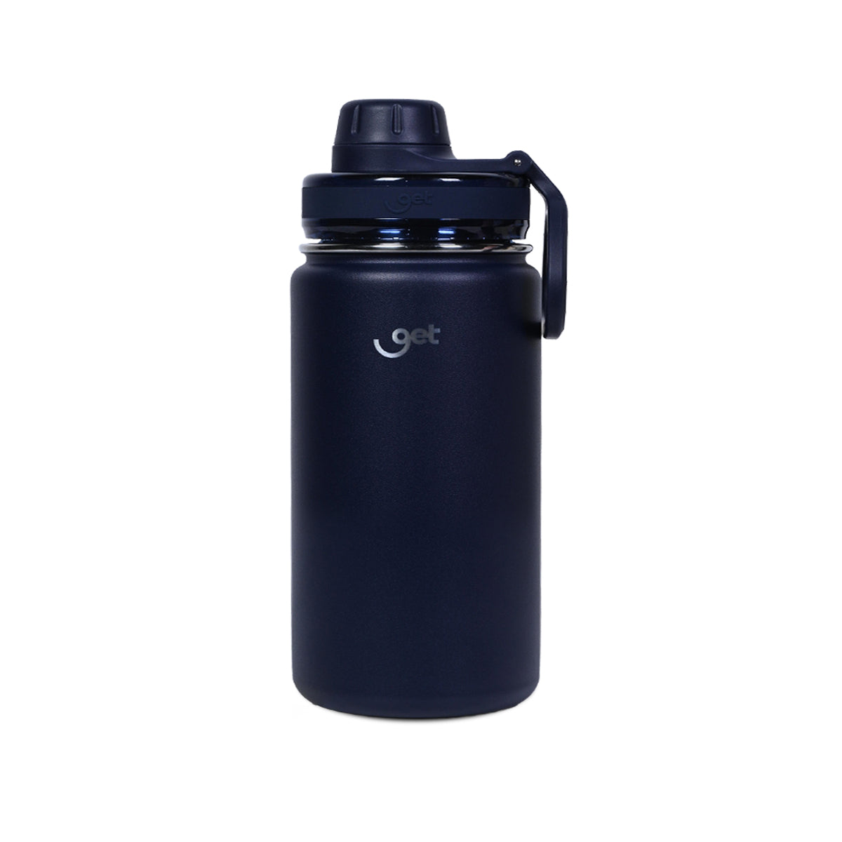 Garrafa Térmica GET Trity 350ml, compacta e prática com isolamento térmico, ideal para manter bebidas quentes ou frias por mais tempo.