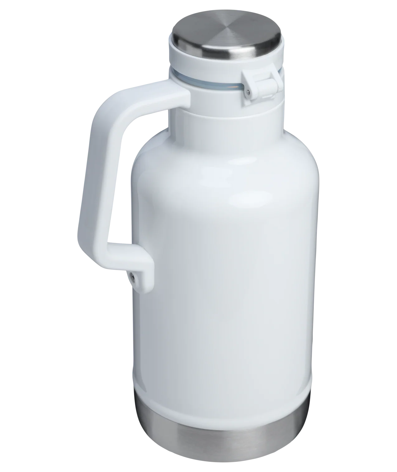 Growler Térmico Classic 1.9L Stanley em branco com tampa de aço inoxidável, ideal para conservar bebidas frias e quentes por mais tempo.