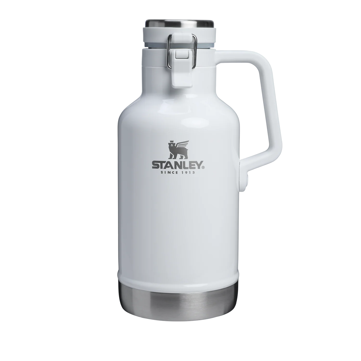 Growler Térmico Classic 1.9L Stanley em branco com design robusto e durável para conservação térmica e resistência.