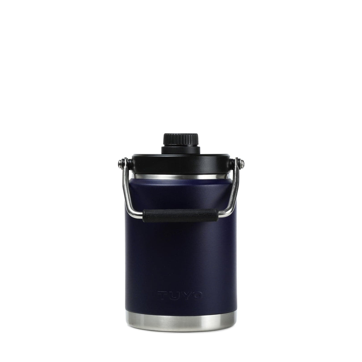 Growler Térmico Tuyo 2 L Azul Marinho, vista frontal com tampa fechada, foto 16 de 21