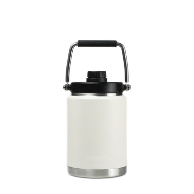Growler Térmico Tuyo 2 L Off White, vista frontal com tampa fechada