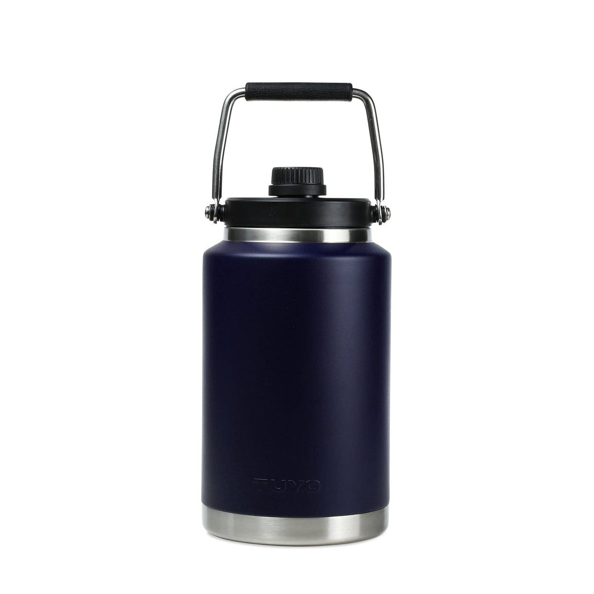 Growler Térmico Tuyo 4 L Azul Marinho, vista frontal com tampa fechada
