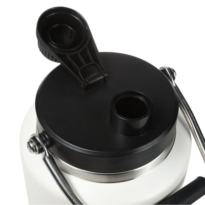 Growler Térmico Tuyo 4 L Off White, vista de cima com tampa aberta