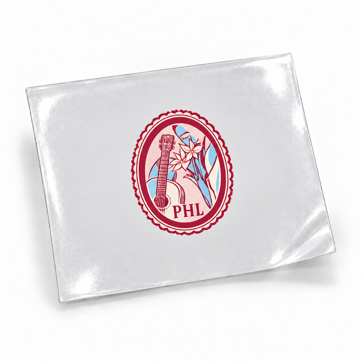 Selos de Viagem — PHL — sticker UV DTF individual com verniz — apresentação