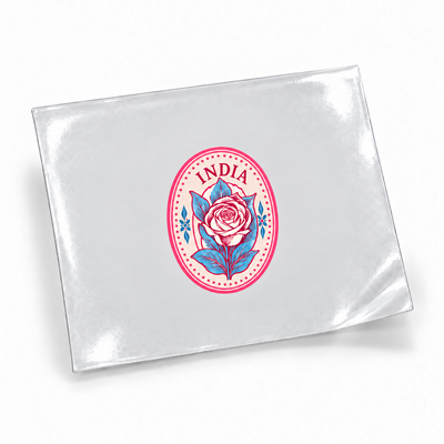Selos de Viagem — India — sticker UV DTF individual com verniz — apresentação