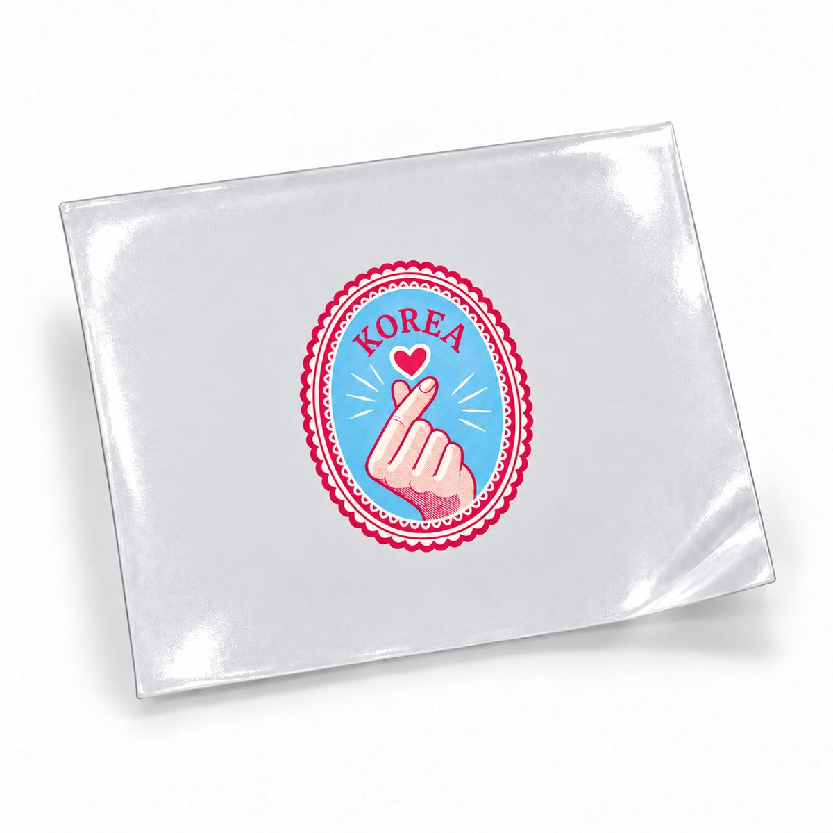 Selos de Viagem — Korea — sticker UV DTF individual com verniz — apresentação