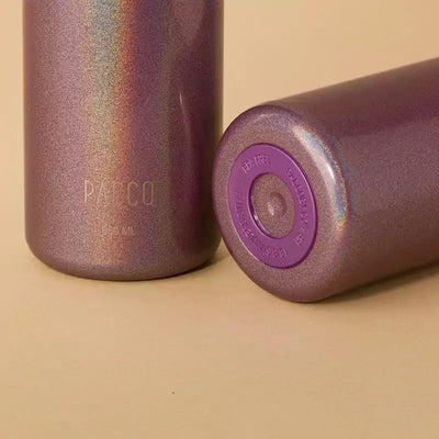 Garrafa Térmica PACCO Hydra V3 650ml PURETASTE® | PEDRAS PRECIOSAS com design elegante e inovador em tom roxo, destacando isolamento térmico.