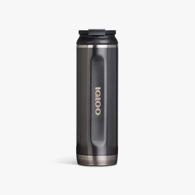 Garrafa Térmica Igloo 20oz - 591ml preta, aço inoxidável 304, estilo moderno, ideal para bebidas térmicas diárias, livre de BPA.