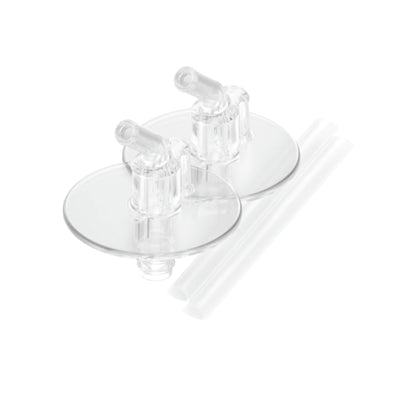 Kit de canudo para garrafa Thermos na cor transparente