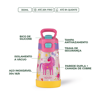 Garrafa Térmica Kouda Oka Kids - 350ml