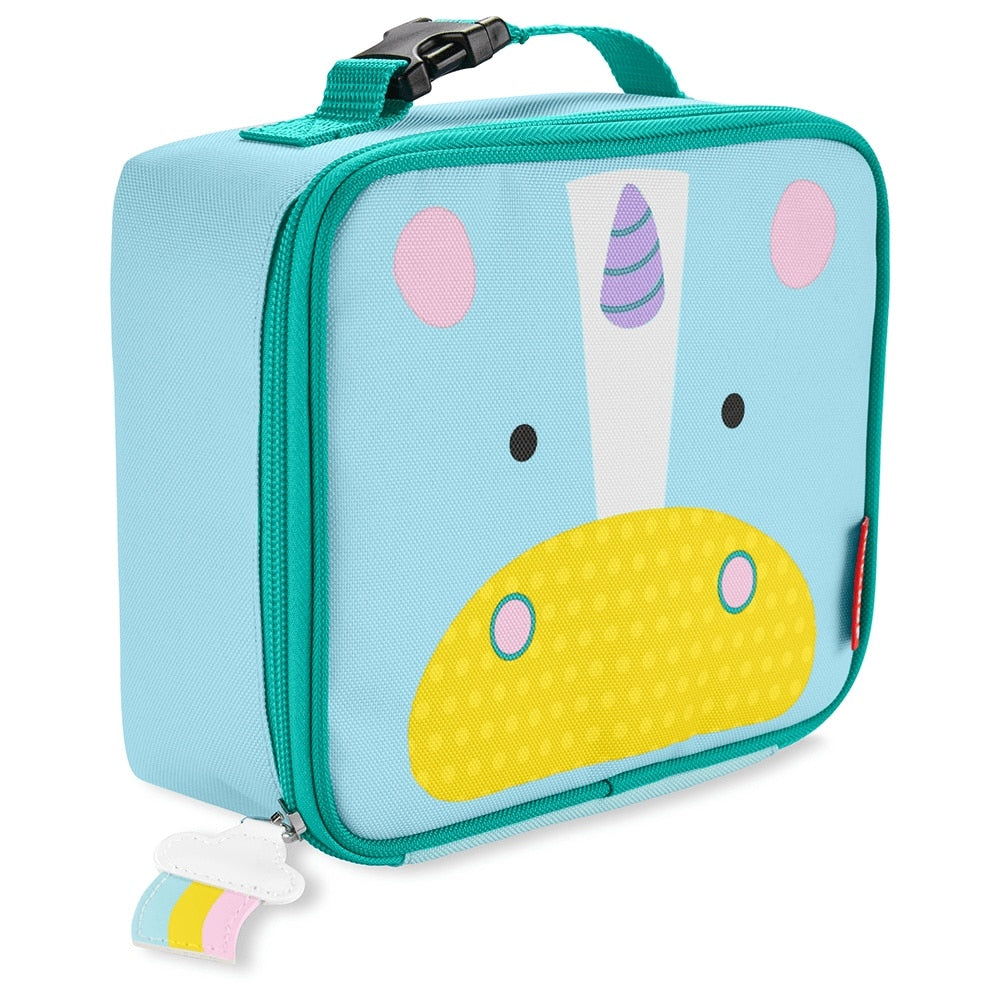 Lancheira Térmica Infantil Clássica Skip Hop Unicórnio, vista lateral