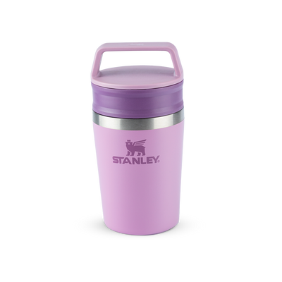 Mug Térmica Café Go | 236ml, prática e estilosa, em rosa, mantém temperatura ideal com isolamento a vácuo, perfeita para bebidas quentes.
