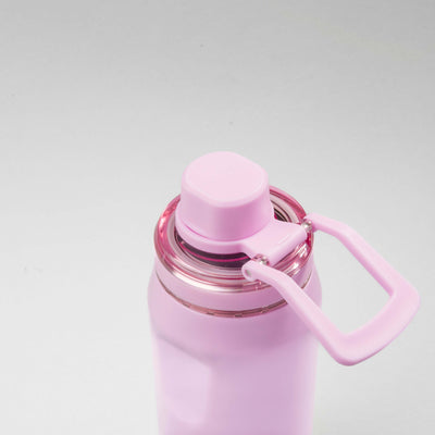 Garrafa Térmica PACCO Vyta 350ml rosa com design moderno e tampa ergonômica, ideal para uso diário e viagens.