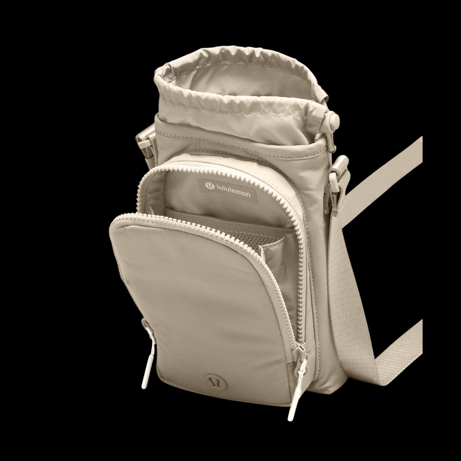 Bolsa para Garrafa Térmica - Cross Bottle Lululemon, bolsa leve e compacta para garrafas e acessórios, ideal para mãos livres.