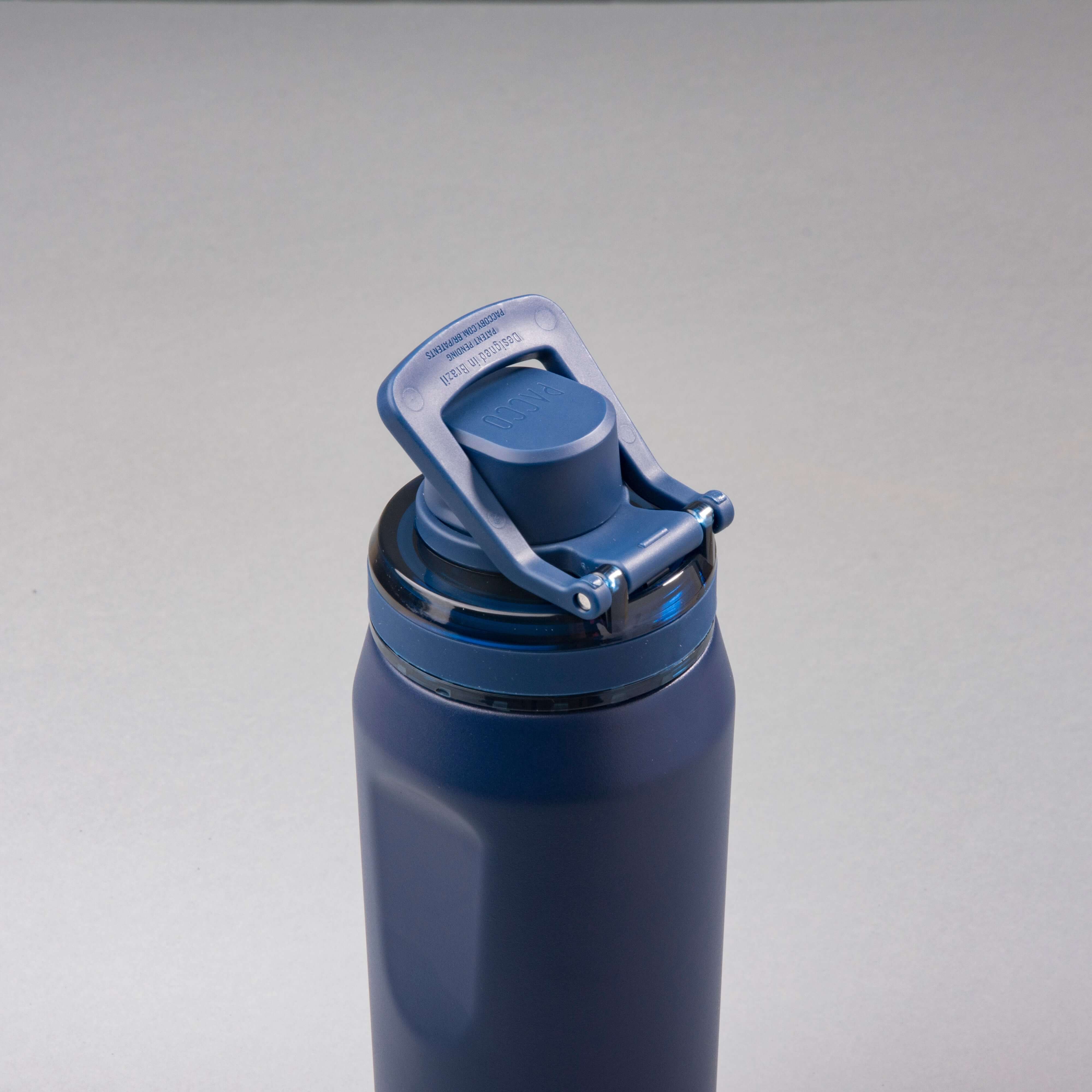 Garrafa Térmica PACCO Vyta 500ml azul, isolamento térmico a vácuo