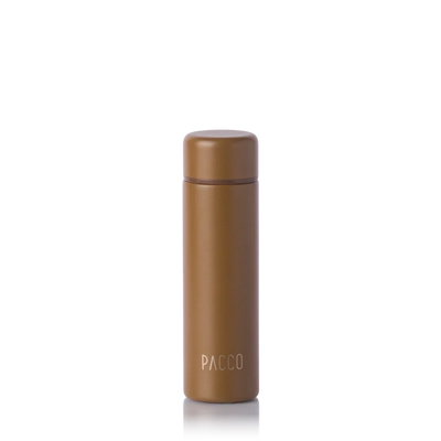Mini garrafa térmica Pocket Bottle 150ml PACCO na cor chocolate