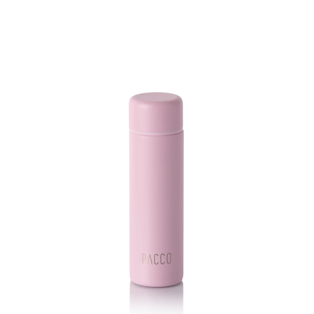 Mini garrafa térmica Pocket Bottle 150ml PACCO na cor sweet rose