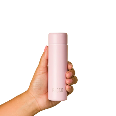 Mini garrafa térmica Pocket Bottle 150ml PACCO na cor sweet rose