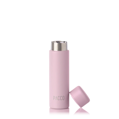Mini garrafa térmica Pocket Bottle 150ml PACCO na cor sweet rose