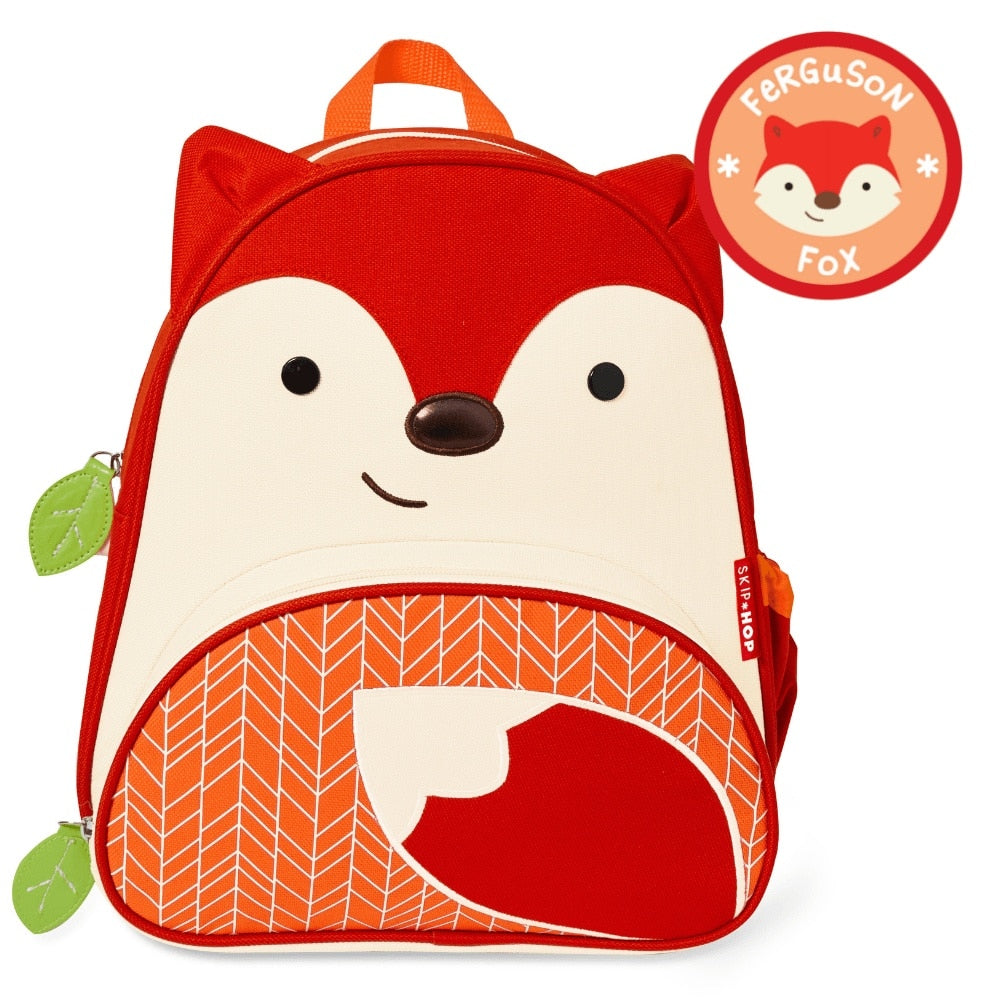 Mochila Infantil Zoo Skip Hop Raposa, infográfico com as características