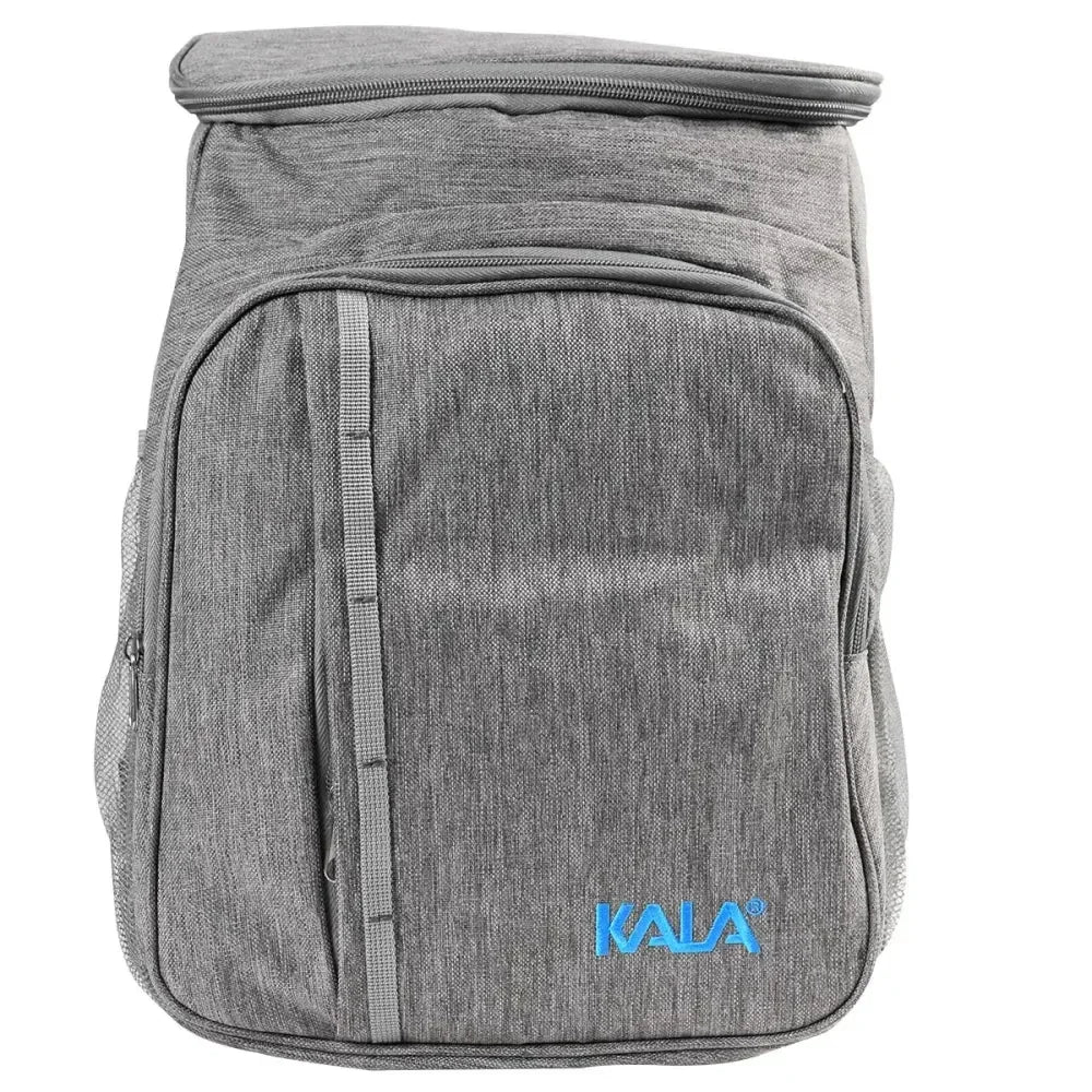 Mochila térmica 18L KALA com 2 bolsos frontais na cor cinza