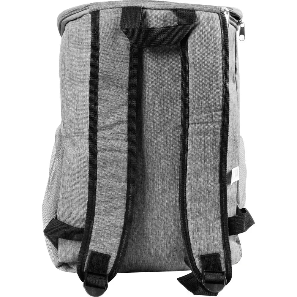 Mochila térmica 18L KALA com 2 bolsos frontais na cor cinza