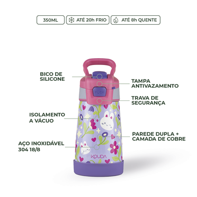 Garrafa Térmica Kouda Oka Kids - 350ml