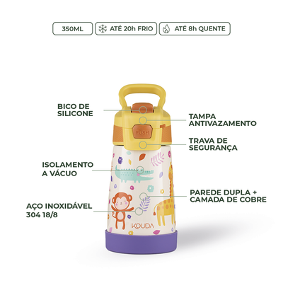 Garrafa Térmica Kouda Oka Kids - 350ml