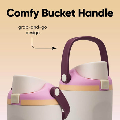 Garrafa Térmica Owala FreeSip Sway - 887ml com design ergonômico e alça "bucket handle" para transporte fácil.