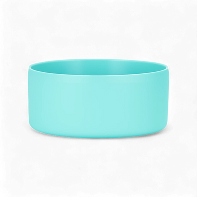 Protetor de Silicone G - by empório em azul, ideal para garrafas de 950-1200 ml, com base antirrisco resistente e flexível.
